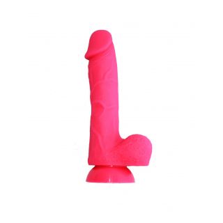 Daring Lifelike 8 1/2 Inch Slim Dong in Vibrant Pink