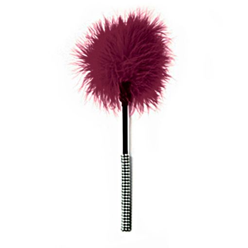 Ostrich Tickler with Rhinestone Handle